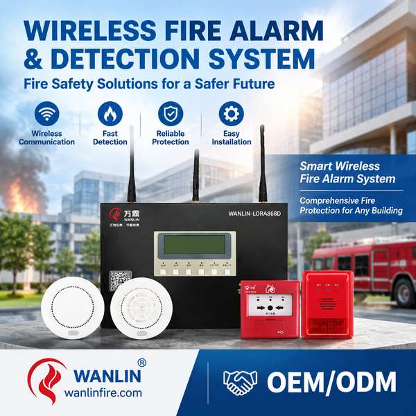 Wireless fire detection for food processing plant for Paris Buyers: Wireless Fire Alarm System Expor
