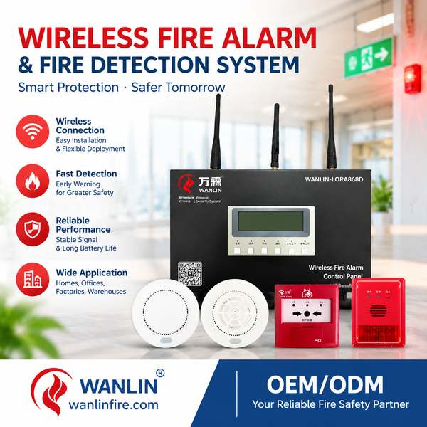 Wireless fire alarm panel exporter for Colombo Buyers: Wireless Fire Alarm System Export from Wanlin-Product Center-Wanlin Fire Equipment