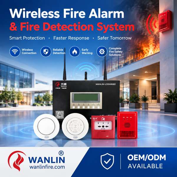 Wireless fire alarm system for South Asia for Rotterdam Buyers: Wireless Fire Alarm System Export fr-Product Center-Wanlin Fire Equipment