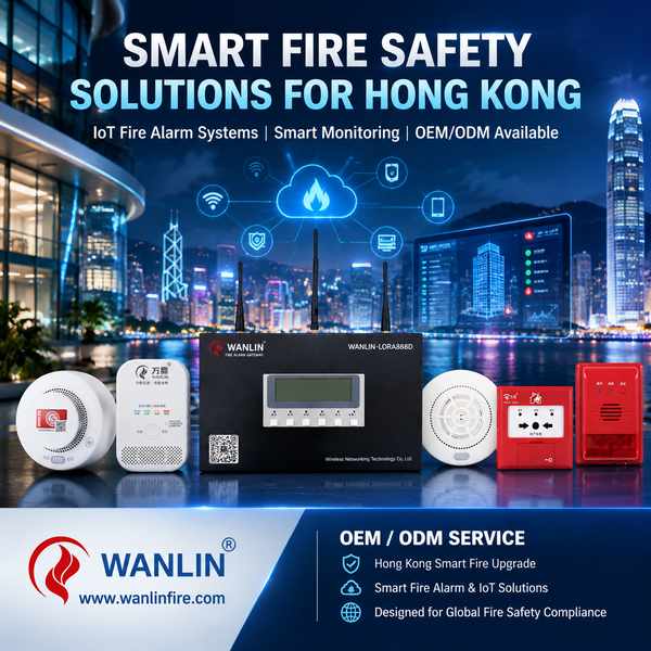 Hong Kong Smart Building Retrofit Fire Detection System supplied from China for Hong Kong smart building retrofit