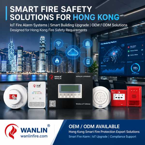 Hong Kong Six Storey Target Building IoT Fire Detection Package supplied from China for Hong Kong smart building retrofit