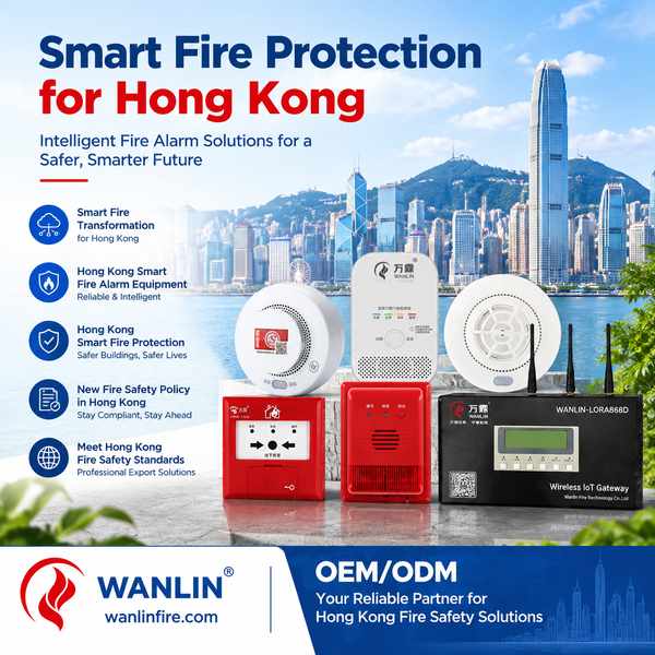 Hong Kong Six Storey Target Building IoT Fire Detection Package supplied from China for Hong Kong smart building retrofit